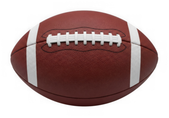 American football isolated on transparent background