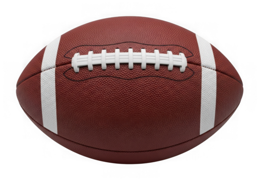 American football isolated on transparent background