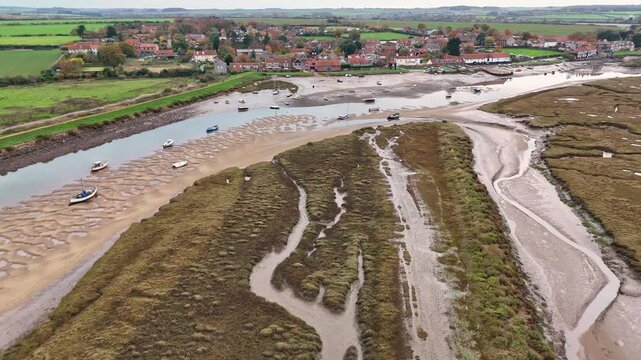 Burnham Overy Staithe elevated view
