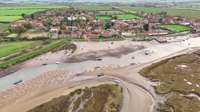 Looking down on Burnham Overy Staithe