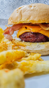 Hamb&uacute;rguer com fritas