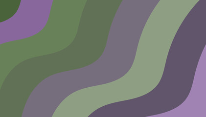 Serene Abstract: Muted Green & Purple Wavy Lines for a Calming Background Texture (112 Characters)