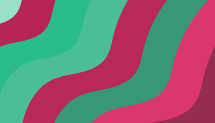 Teal and Fuchsia Wavy Pattern: Abstract Background for Modern Design - Colorful Curves and Dynamic Visuals