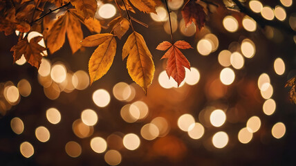 golden christmas lights