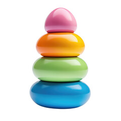 Colorful Plastic Stacking Ring Toy for Babies and Toddlers