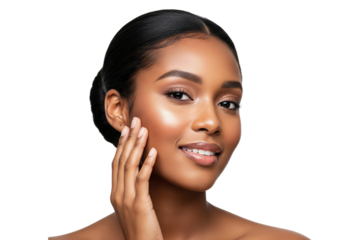 Beauty portrait of a beautiful woman with perfect glowing skin