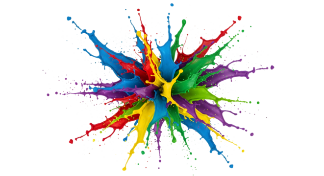 Happy new year 2026 colorful text isolated on transparent background - Powered by Adobe