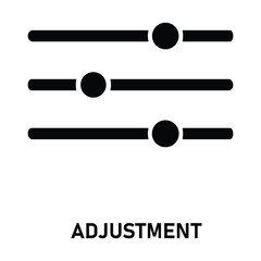 Adjusting, icon in line design. Adjusting, modify, change, tweak, update, improve, customize on white background vector. Adjusting, icon in line design editable stroke icon