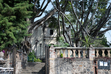 old church in cuernavaca morelos mexico 