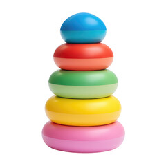 Colorful Plastic Stacking Ring Toy for Babies and Toddlers