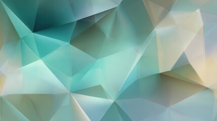 Naklejka premium Abstract Geometric Turquoise Triangle Shapes Background Design