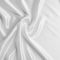 Obraz premium Smooth white fabric provides a clean backdrop for exquisite table settings. Perfect for upscale events and elegant gatherings. Ready for an occasion ,festive ,tablecloth ,ready