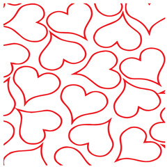 seamless pattern with hearts