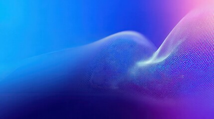 Abstract Waveform with Blue, Purple, and Pink Colors