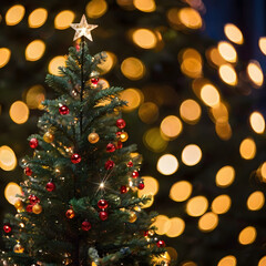 christmas tree with lights