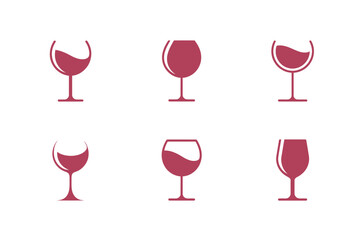 Classic Wine Glass Illustration