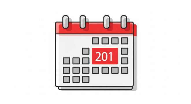 Vector illustration of a white desktop calendar with the date December 10 as a reminder for an event or holiday, featuring an iconic spiral binder design
