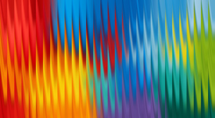 A vibrant abstract background showcasing a spectrum of colorful vertical lines, creating a mesmerizing display of colors. 