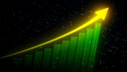 Growth chart business financial success investment strategy profit increase diagram bar graph