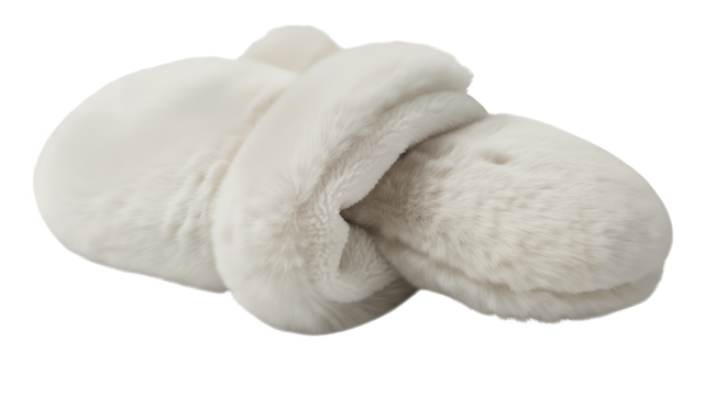Cozy white plush toy, a soft and comforting companion for children, designed with a unique knot shape for tactile exploration isolated on a transparent background - Powered by Adobe
