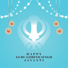 Guru gobind singh jayanti celebration background