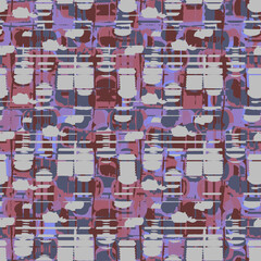 Purple Fashion Print Seamless Repeat