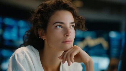 Advanced trading algorithm projecting holographic crypto analytics for investors, emotion of confidence and foresight visible, representing AI-driven decision-making, smart blockchain analysis, and