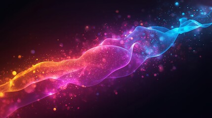 Abstract colorful wave background design for wallpaper or graphic design projects use