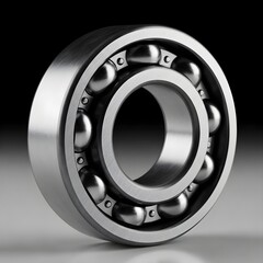 Mechanical Engineering Macro: Isolated 3D Render of a Ball Bearing Component