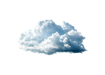 blue sky with clouds, Isolated PNG cutout of a cloud on a transparent background, ideal for photobashing, matte-painting, concept art