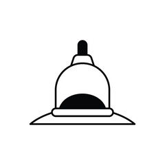 Cupping outline icon vector stock illustration