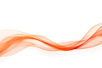 Abstract Orange Red Flowing Wave Smoke Vector Graphic PNG