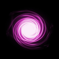 Soft pink and white glowing spiral pattern, representing abstract femininity, dreams, or digital flow