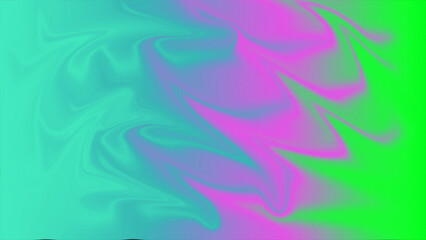 Abstract Swirls of Gradient Color Blending Teal Pink and Green Background
