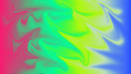 Colorful Abstract Background with Swirling Pink Green Yellow and Blue Gradients