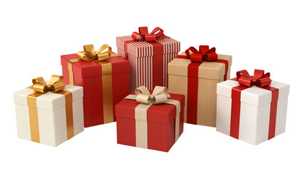 Elegant assortment of gift boxes perfect for holidays and special events