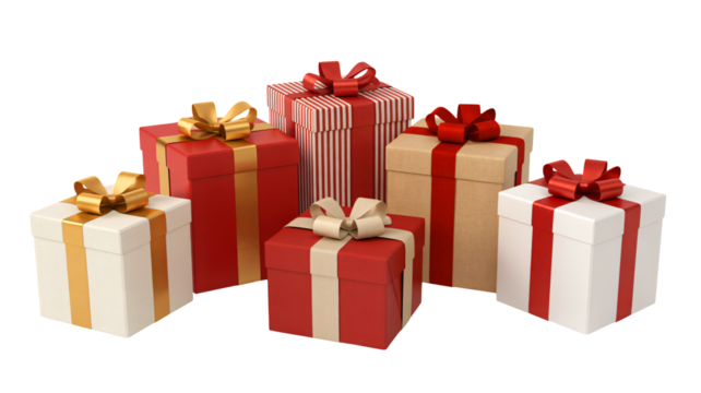 Elegant assortment of gift boxes perfect for holidays and special events