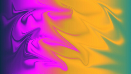 Fluid Abstract Background with Vibrant Pink Yellow and Teal Color Swirls