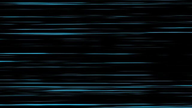 Right to Left speed lines moving with alpha channel. black anime background, manga speed line motion 4K video animation. Anime Horizontal Speed Lines Seamless recurring speed line background.