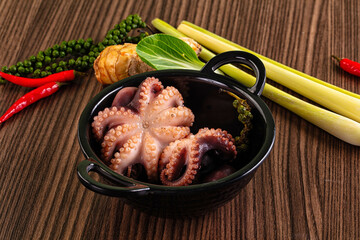 Gourmet Boiled octopus in the bowl