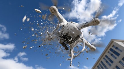 Drone Crashes to Ground Highlighting Risks Associated With Automation Failures in Modern Technology