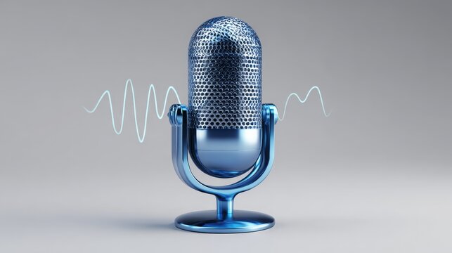 Capture crystal clear audio with this professional retro microphone, perfect for podcasts, broadcasting, and studio recording sessions