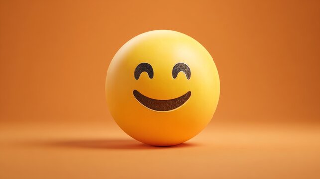 Joyful yellow emoji beaming with happiness and positive vibes, perfect for expressing delight and good feelings in digital communication and marketing campaigns. - Powered by Adobe