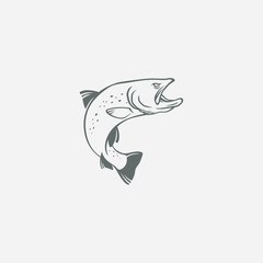 image trout fish logo  