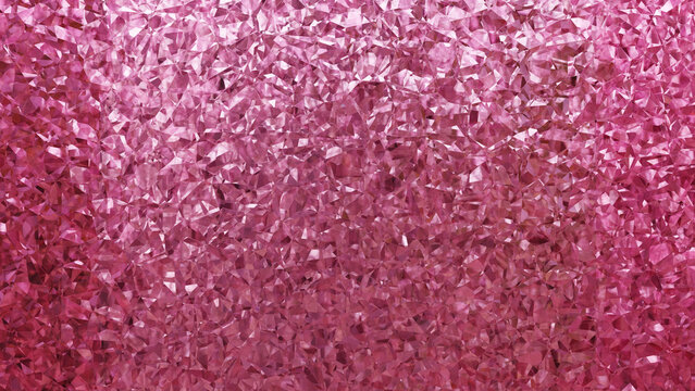 Pink Crystal Gemstone Texture with Reflective Surface