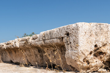 Seating for the Hippodrome at Beit Shean National Park in Beit Shean Israel.
