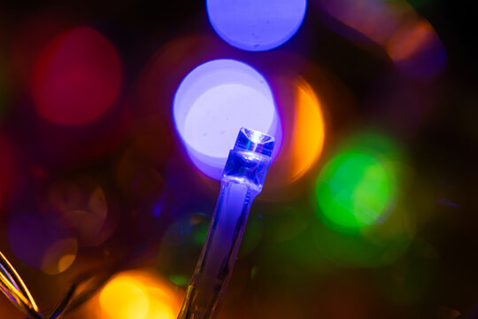 colorful christmas lights festive holiday background