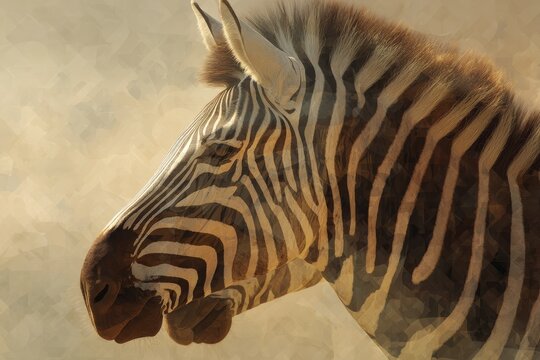 zebra close up - Powered by Adobe