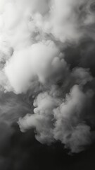 Naklejka premium Dynamic plumes of swirling smoke or mist creating an ethereal and mysterious texture against a dark, dramatic background, showcasing abstract atmospheric beauty