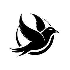 Seagull Silhouette Vector Illustration